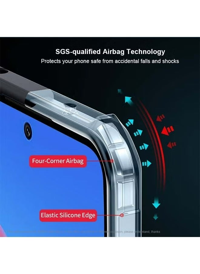 Generic Xiaomi POCO F6 5G Case Cover, Ultra-Thin Lightweight Cover Soft TPU Bumper, Acrylic Clear Back Mobile Phone Case Cover Black  - Image 2