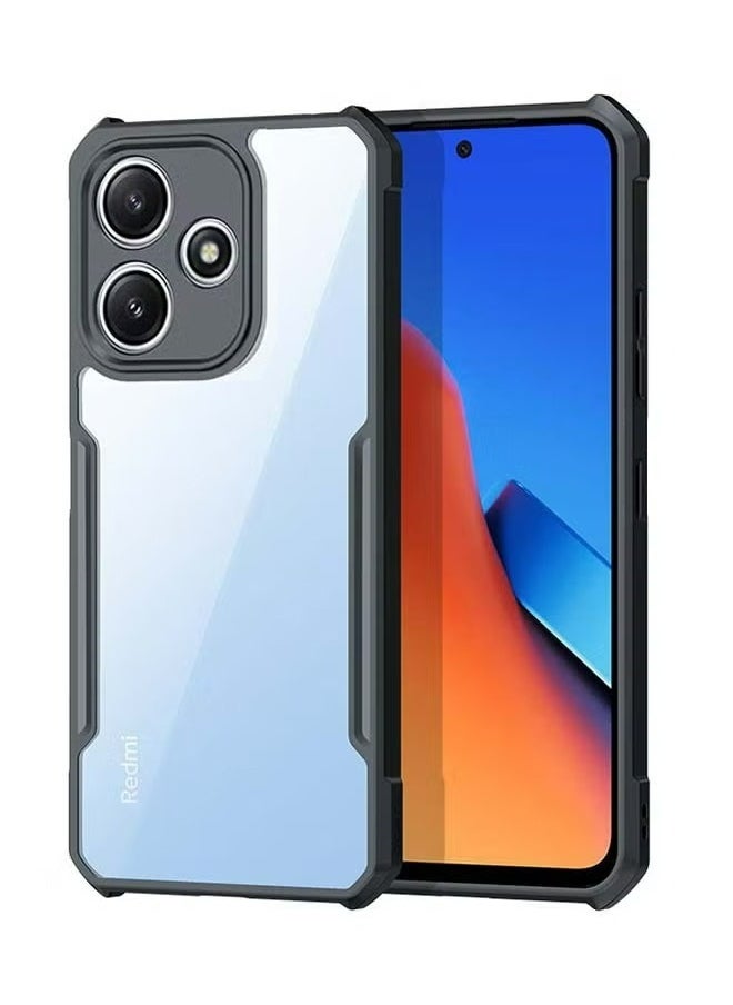 Generic Xiaomi POCO F6 5G Case Cover, Ultra-Thin Lightweight Cover Soft TPU Bumper, Acrylic Clear Back Mobile Phone Case Cover Black  - Image 1