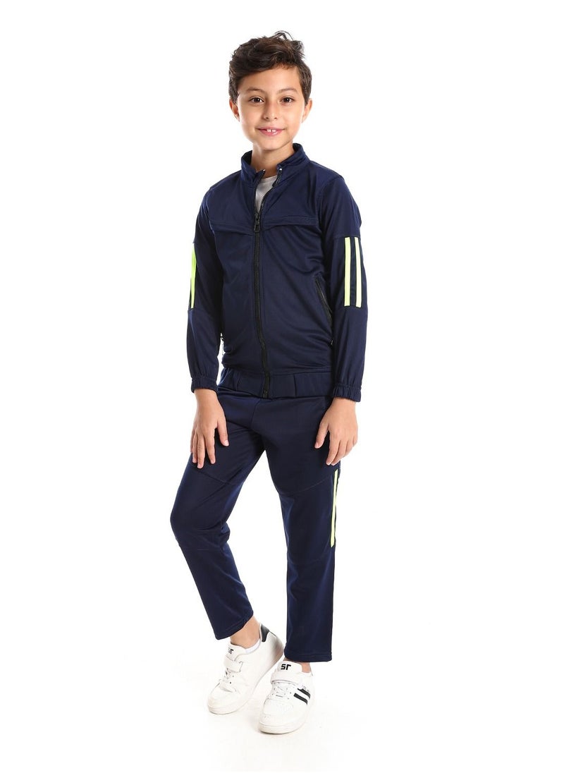 Boys Training Suit WithPockets And Lined Design