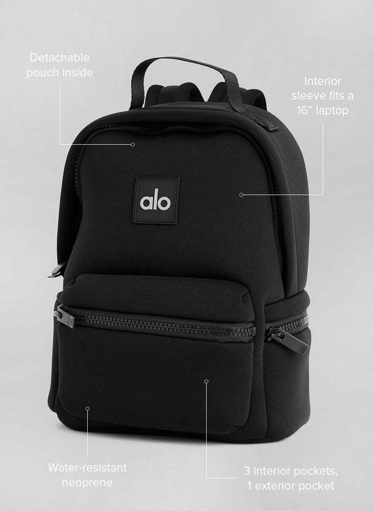 alo backpack waterproof matte black fitness bag  - Image 1