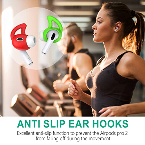 TOLUOHU [5 Pairs] Silicone Ear Hooks for AirPods Pro 2, Ear Hook Anti Slip AirPods Pro 2 Accessories Compatible with AirPods Pro 2nd Generation (2022) - NOT Fit in Case - Image 5