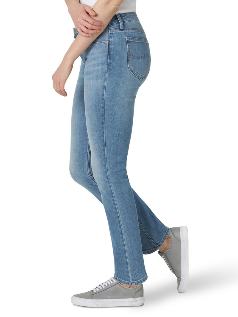 Lee Women's Legendary Mid Rise Straight Leg Jean Anchor 18 Long - Image 2