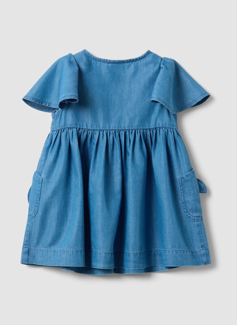 Ovs OVS Light Blue Denim Dress In A Cotton And Lyocell Blend