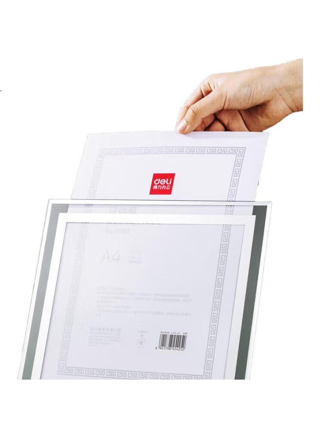 Deli Crystal Id Frame, Honor Certificate Frame, Photo Frame Id Frame A4 Authorization Document, Transparent Crystal Material, Tf103 - Image 2
