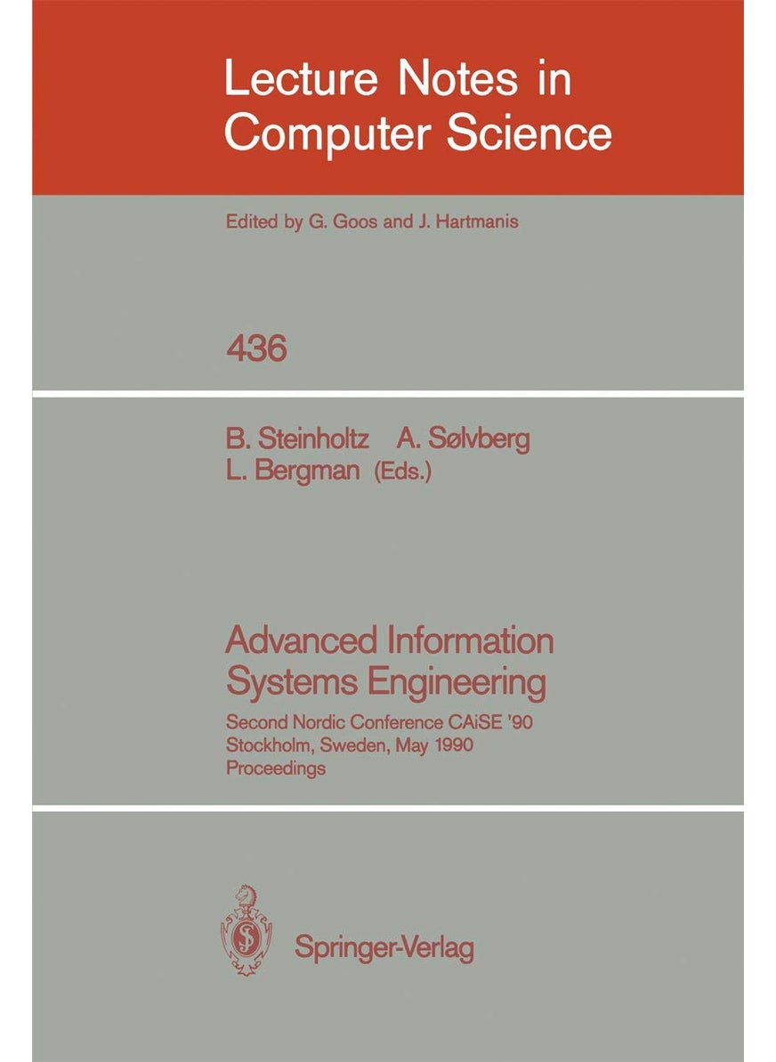 Advanced Information Systems Engineering: Second Nordic Conference CAiSE '90, Stockholm, Sweden, May 8-10, 1990, Proceedings 