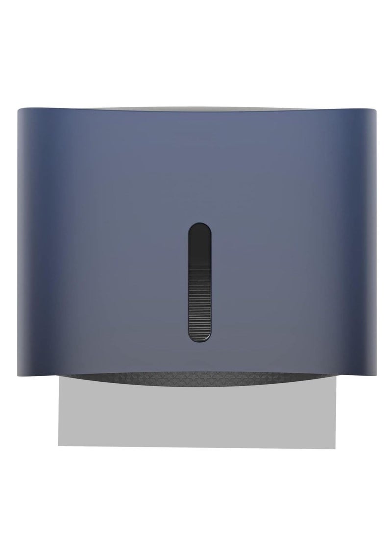 Excefore - Paper Towel Dispenser Wall Mount Paper Towel Holder Large Capacity C Fold Hand Towel Dispenser Bathroom Tissue Dispenser (Blue) - Image 1