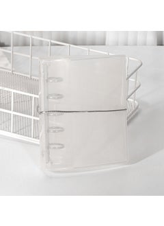 Milk white M5 silver strap binder