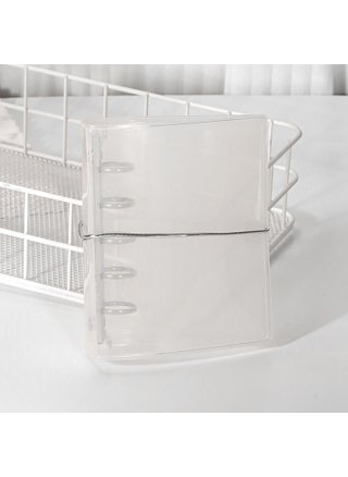 Milk white M5 silver strap binder