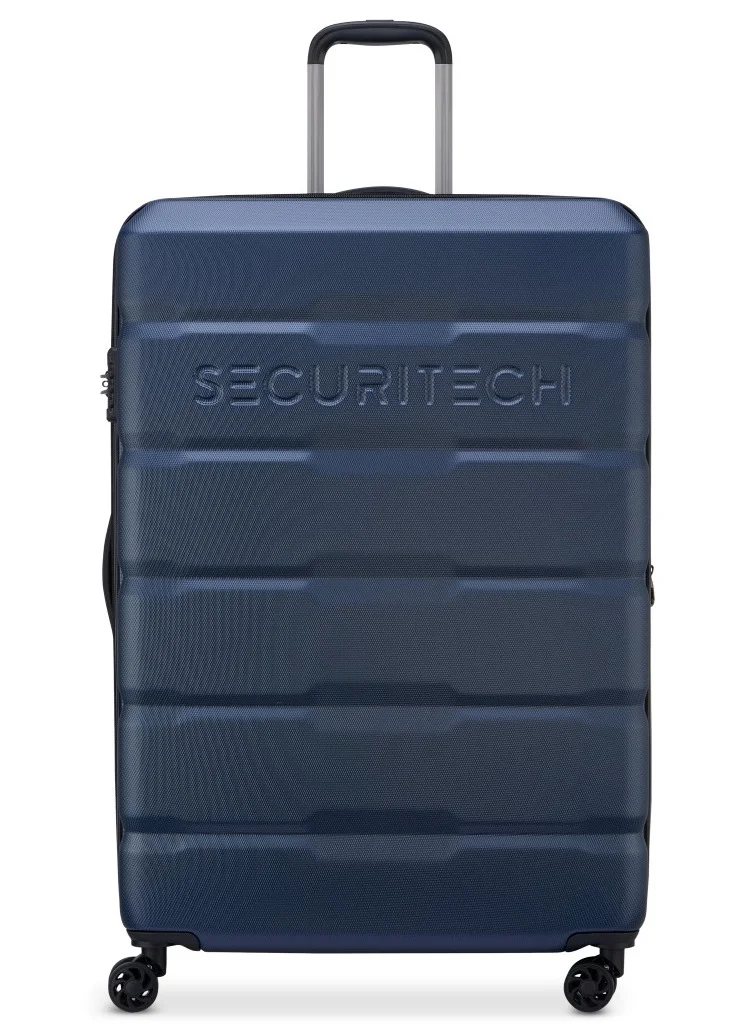 Securitech Citadel By Delsey Paris 82 Cm Expandable 4-Double Wheeled Check-In Luggage Trolley - Blue