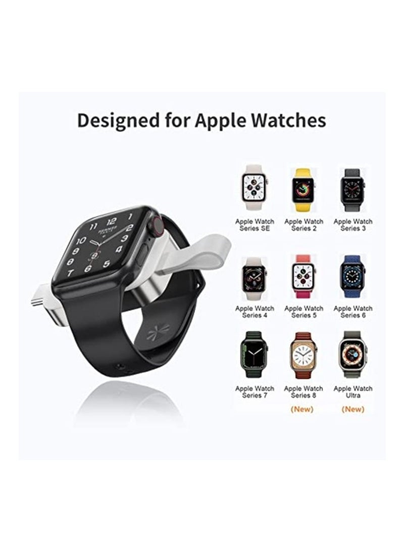 إكسفور شاحن ساعة محمول iWatch شاحن لاسلكي مع شاحن سفر مغناطيسي USB C للشحن السريع - Image 2