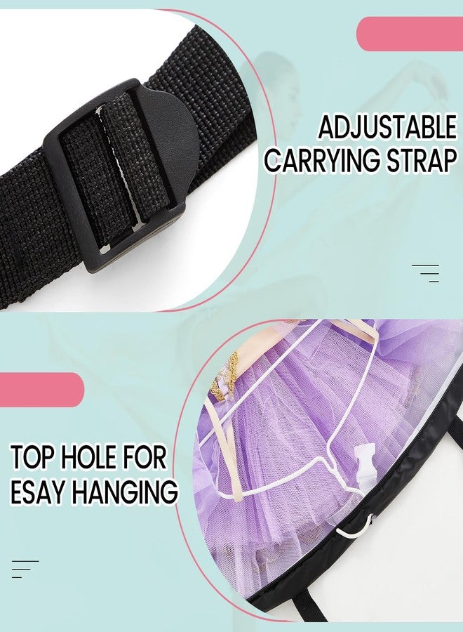 Abbylike 45 Inch Extra Large Tutu Bag Waterproof Foldable Costume Garment Ballet Bag with Inner Strap, Pockets, Travel Storage Costumes, Hanging Clothes for Ballerinas Competitive Dancers - Image 5