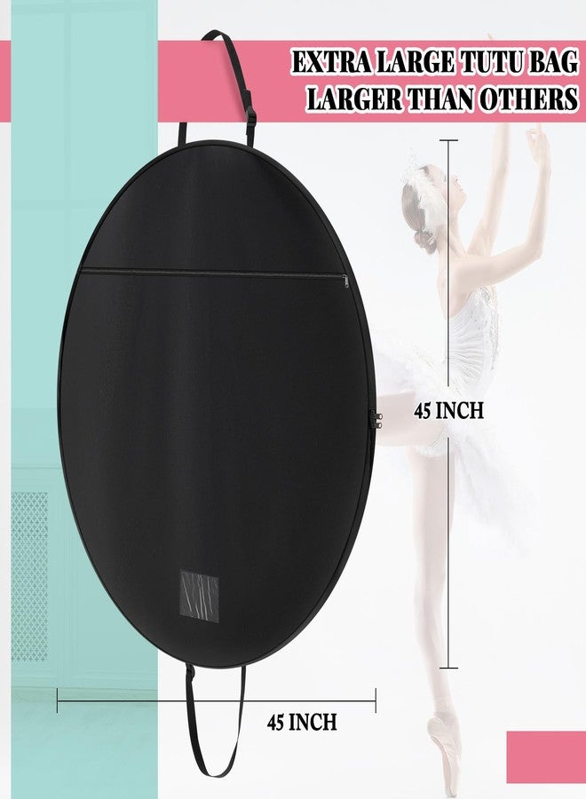 Abbylike 45 Inch Extra Large Tutu Bag Waterproof Foldable Costume Garment Ballet Bag with Inner Strap, Pockets, Travel Storage Costumes, Hanging Clothes for Ballerinas Competitive Dancers - Image 3