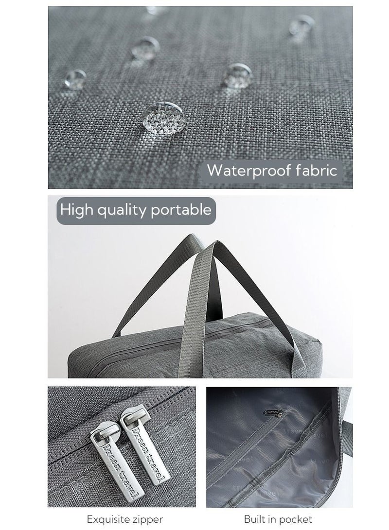 Haidue Large Capacity Portable Dry Wet Separation Fitness Bag Grey  - Image 5