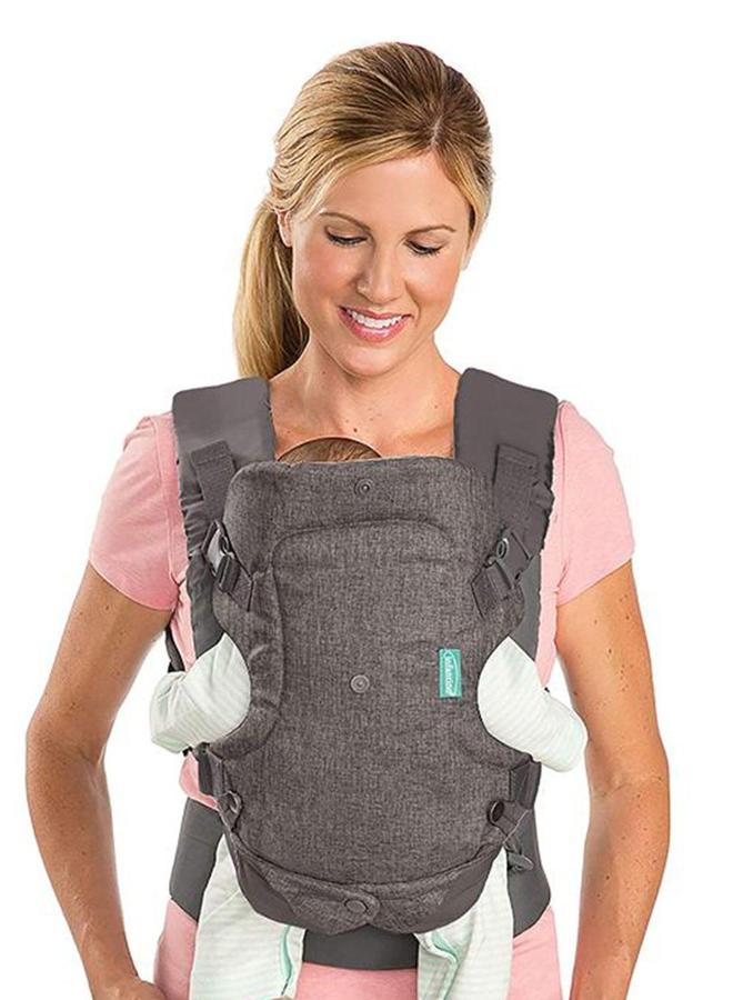 حاملة أطفال قابلة للتعديل وقابلة للإزالة ومريحة، حاملة أطفال قابلة للتحويل 4 في 1، مع مقعد للوركين ودعم للرأس وشبكة قابلة للتنفس - Image 4