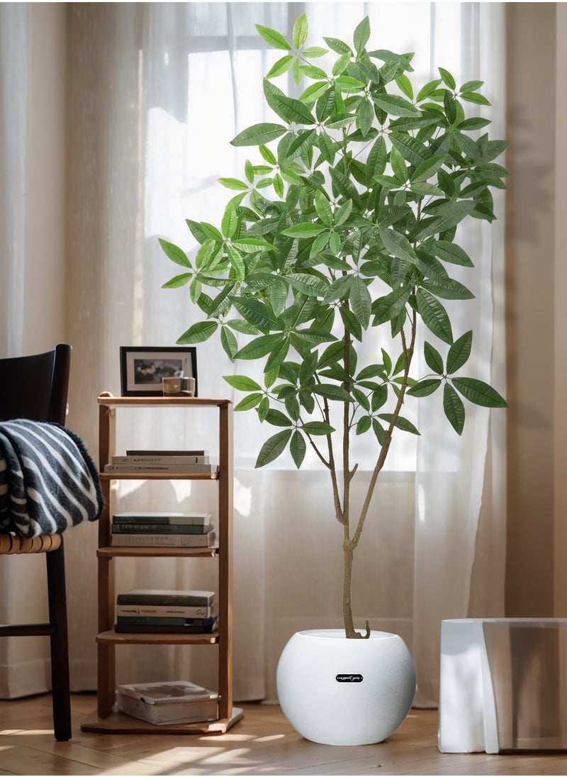 CIMIA Artificial Pachira Macrocarpa.Artificial Green Plant Decorations for Home, Office, and Living Room Decor - Maintenance-Free Indoor Silk Tree.  - Image 5