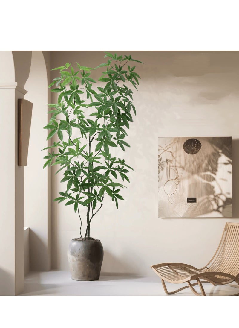 CIMIA Artificial Pachira Macrocarpa.Artificial Green Plant Decorations for Home, Office, and Living Room Decor - Maintenance-Free Indoor Silk Tree.  - Image 1