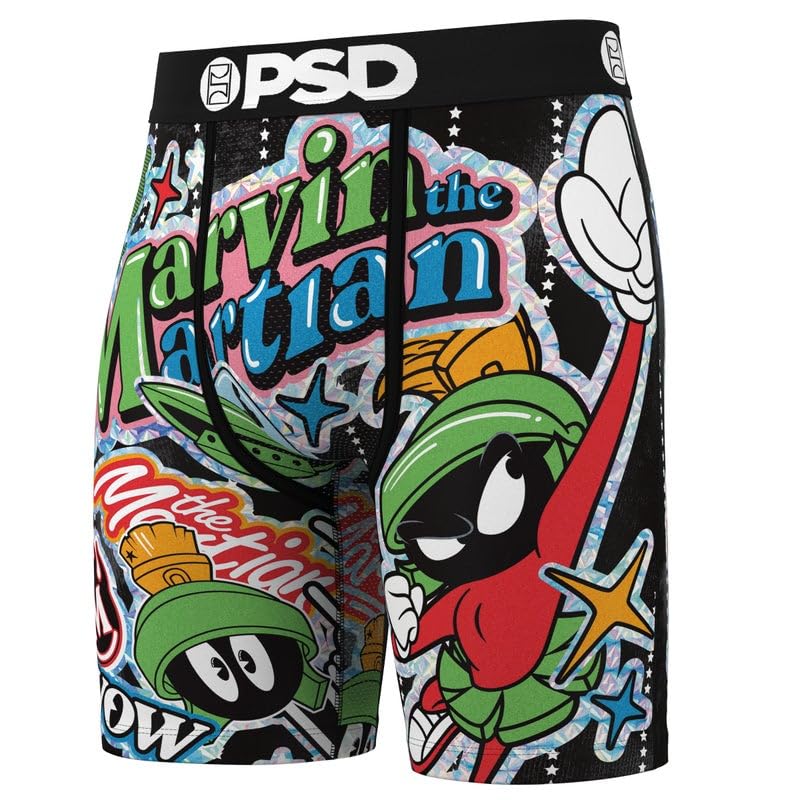 PSD Mens Looney Tunes Neon 3 Pack Boxer Briefs, Multi, M - Image 4