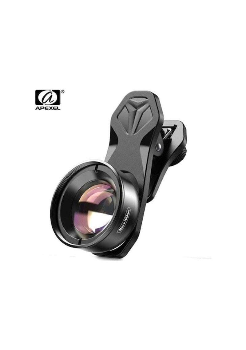 عدسة هاتف محمول APEXEL، كاميرا خارجية ماكرو احترافية من نوع DSLR، طول بؤرة ماكرو 100 مم - Image 1