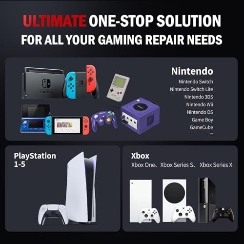 XOOL Nintendo Gamebit Screwdriver Kit, 17 in 1 Triwing Repair Tool Set for Switch, Joy-Con, Game Boy, NES SNES Wii DS GBA, 3.8mm 4.5mm Bit, Xbox PS Console - Image 2