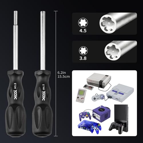 XOOL Nintendo Gamebit Screwdriver Kit, 17 in 1 Triwing Repair Tool Set for Switch, Joy-Con, Game Boy, NES SNES Wii DS GBA, 3.8mm 4.5mm Bit, Xbox PS Console - Image 5