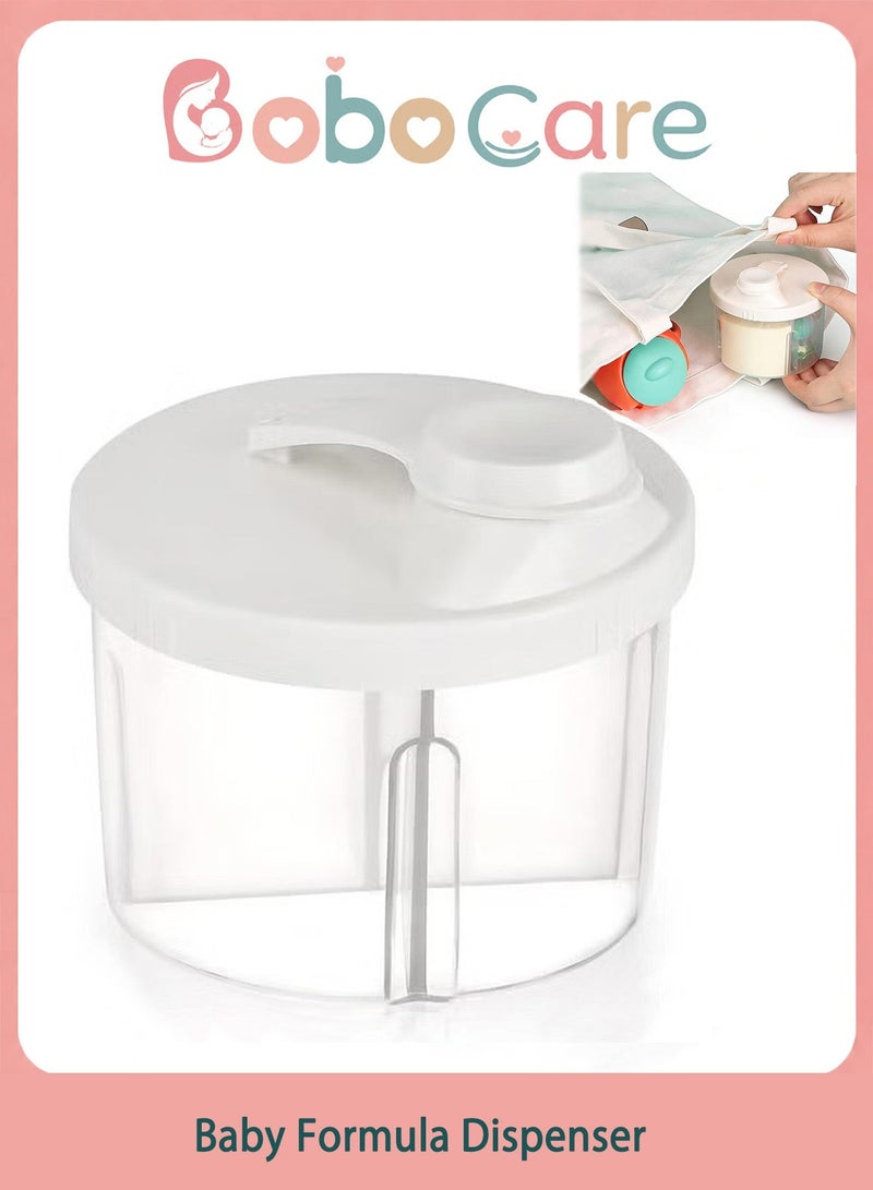 BoboCare baby milk powder container, Portable Formula Dispenser with Compartments, Non-Spill milk powder container, Safe baby food container for Travel - Image 1