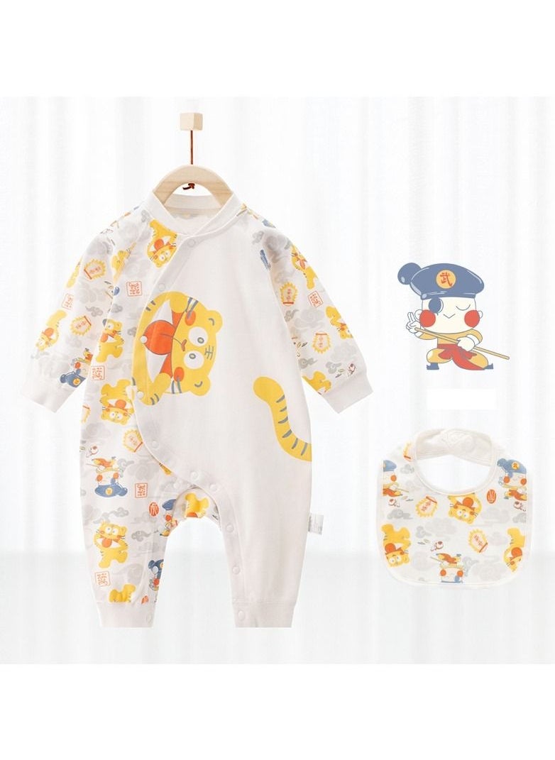 Loquat - Newborn Long-sleeved Cotton Jumpsuit - Image 1