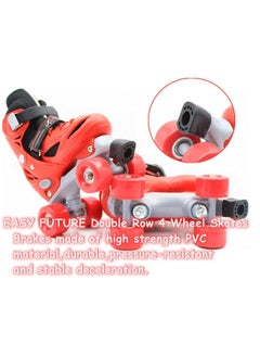EASY FUTURE Future Roller Skates Adjustable Size Double Row 4 Wheel Skates Children Skates For Boys And Girls Including Protective Gear Knee Elbow Wrist  - Image 4