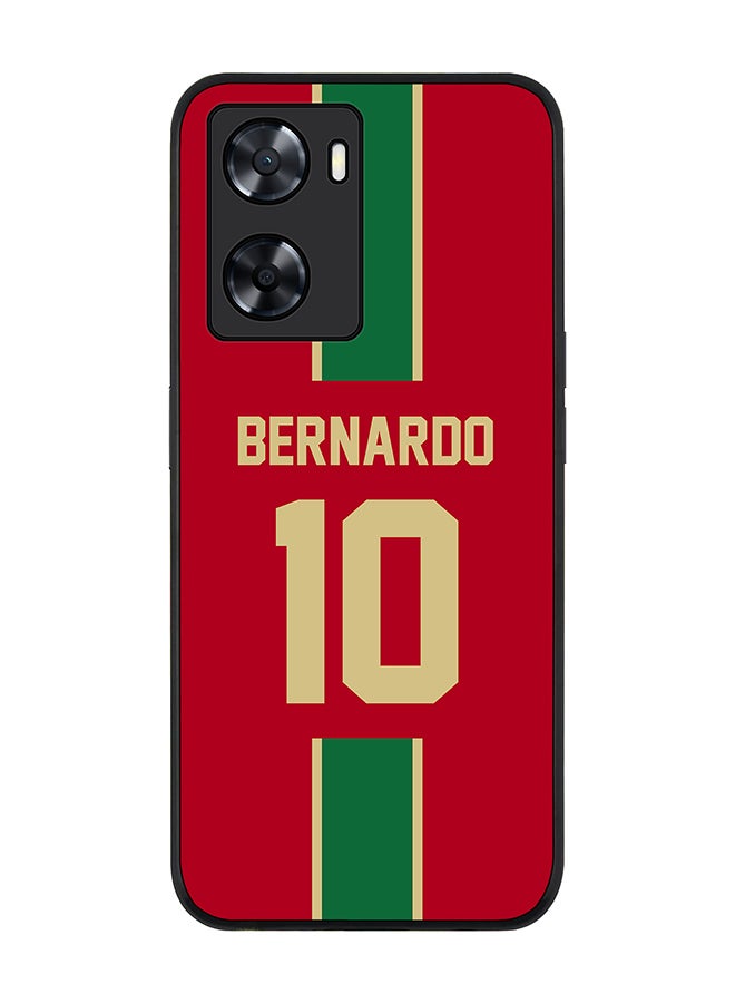 Stylizedd Rugged Black edge case for OnePlus Nord N20 SE Slim fit Soft Case Flexible Rubber Edges Anti Drop TPU Gel Thin Cover - Football Team - Portugal Player Name - Bernardo - Image 1