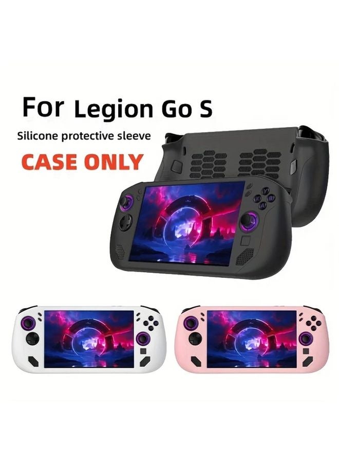 Pink Protective Case For Lenovo Legion Go S Silicone Anti Drop Full Coverage Soft Shell - Image 2