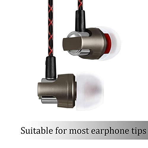Bluecell 10 Pairs Small Clear color Silicone Replacement Ear Buds Tips for Audio-Technica Skullcandy Monster Sony Ultimate Ears Sharp Sennheiser Plantronics TDK Phillips Panasonic Denon Griffin JVC - Image 3