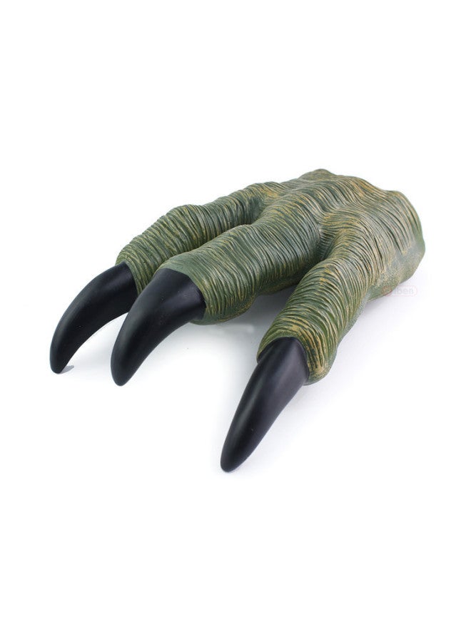 Loquat Vinyl Toy  Dinosaur Puppet Gloves Soft Rubber Triceratops Tyrannosaurus Children Model-Color:One Bulk Dinosaur Hand Puppet (green) - Image 1