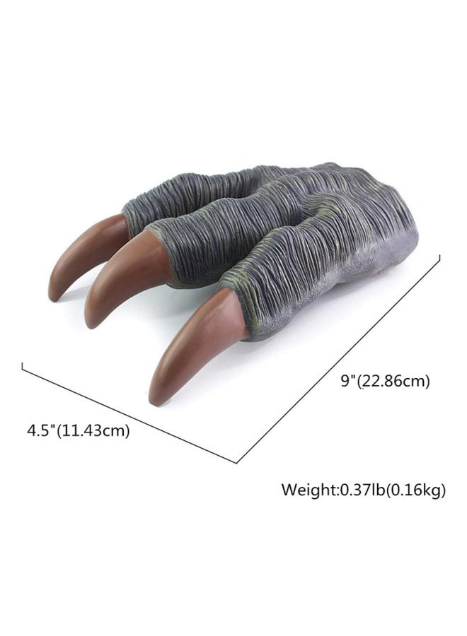 Loquat Vinyl Toy  Dinosaur Puppet Gloves Soft Rubber Triceratops Tyrannosaurus Children Model-Color:One Bulk Dinosaur Hand Puppet (green) - Image 4