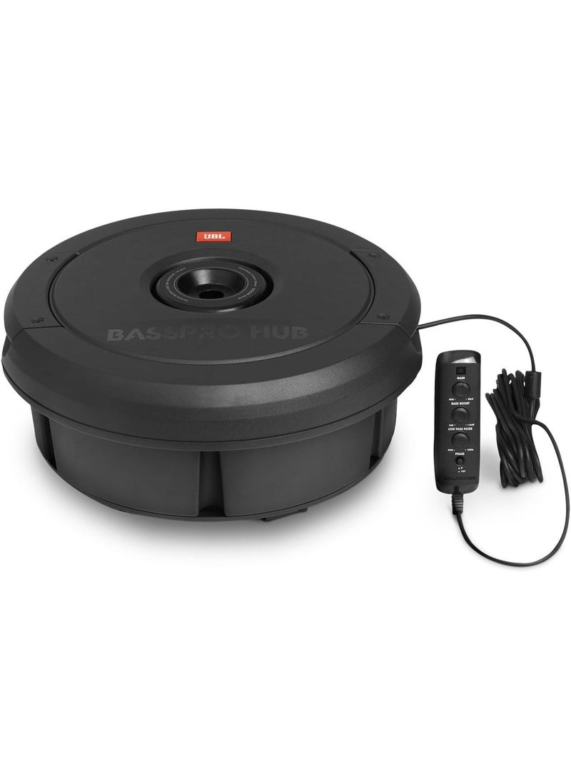 JBL BassPro Hub - 11" Spare Tire Class D Built-in Amplifier Car Subwoofer | Nominal Power 200W, Peak Power 400W - Image 1