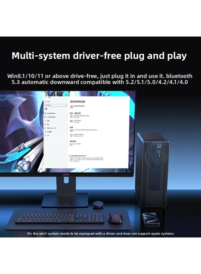 Green Alliance Bluetooth Adapter For Desktop Computer USB Module Wireless Earphones Keyboard No Driver Required-Color:90225 【Bluetooth 5.3 Hook】】 - Image 3