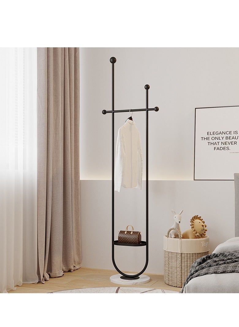 SISGL Modern Metal Coat Rack In Free Standing Fashionable And Versatile Coat Rack With Natural Marble Base Clothes Hanger Stand U-shaped Shape Multi Functional Arch Shaped Metal Coat Hanger 190cmx32cm For A Sleek And Organized Living Space For Bedroom Entryway Living Room Boutique Office Clothing Store Black - Image 5