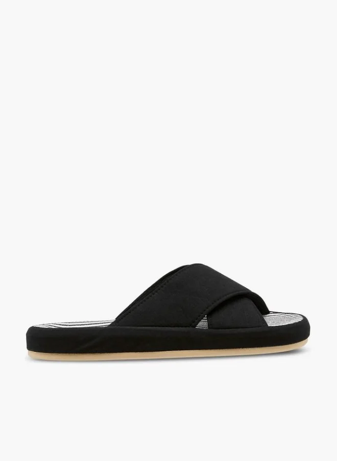 Le Confort Men Cross Strap Bedroom Slippers