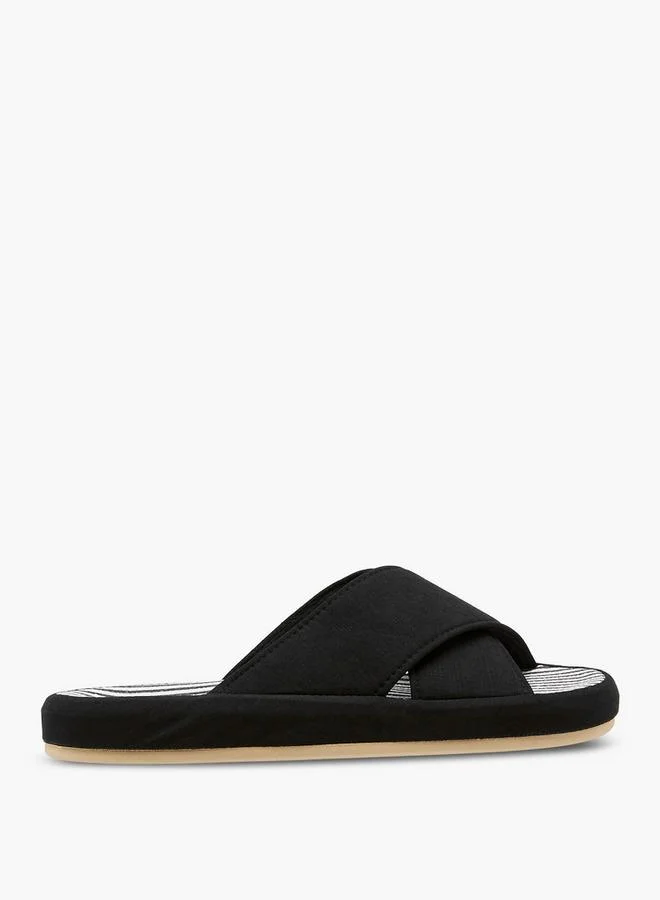 Le Confort Men Cross Strap Bedroom Slippers