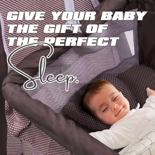 KIDBITKART Premium Jumbo Baby Cradle New Born Baby Sleep Swing Cradle/Mattress & Wheels and Cradle for 0-13 Months Baby Boys and Girls (Blue Panda) (Brown) - Image 2