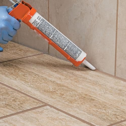 Mapei Keracaulk S Premium, Paintable, Sanded, Siliconized Acrylic Caulk, Expertly Formulated to Match Grout Colors, 10 oz., 5038 Avalanche- Sanded - Image 2