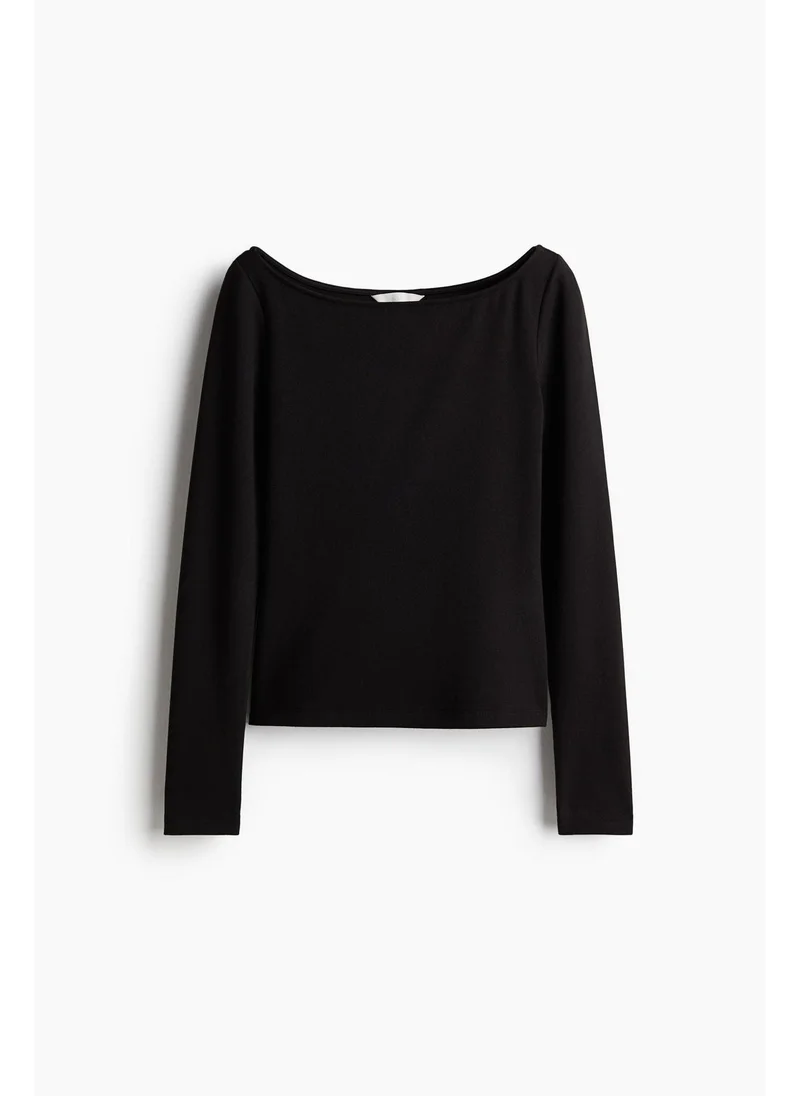 H&M Boat-neck top