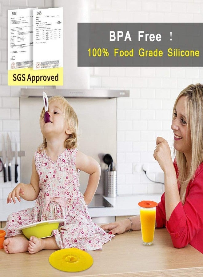 Andyken Silicone Lids Covers - Microwave Food Cover for Bowls,Cups,Pots,Pans Food Safe BPA Free Silicone Bowl Covers Easy to Clean and Storage - Image 4