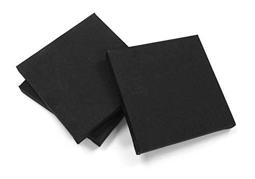 Major Brushes Artist Black Blank Stretched Square Canvas Box 6 x 6 1 Canvas Only