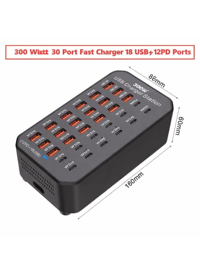 محطة شحن USB شاحن قابس USB 30 منفذ سطح المكتب - Image 1