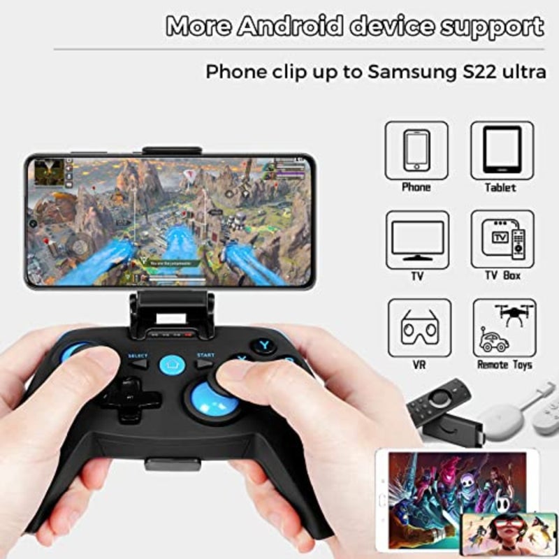 Gaming Controller, Gamepad, Bluetooth Controller for iPhone/Android/Windows/Steam Deck/ PS3and4, Xbox and DualShock Wireless Gamepad for Mobile Phone xCloud, Playstation Remote Play Gaming - Image 4