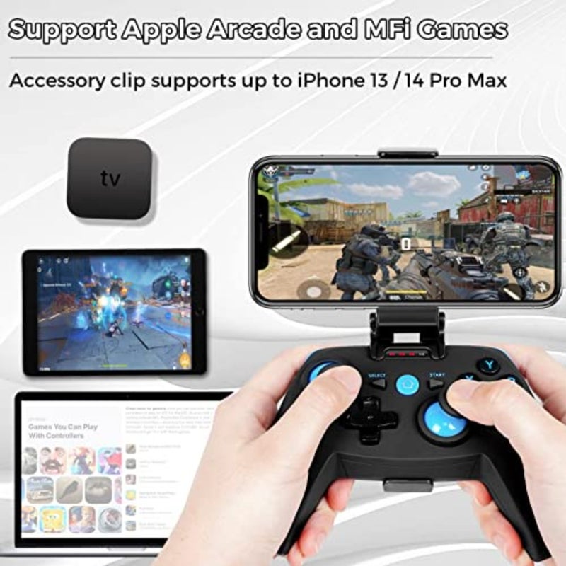 Gaming Controller, Gamepad, Bluetooth Controller for iPhone/Android/Windows/Steam Deck/ PS3and4, Xbox and DualShock Wireless Gamepad for Mobile Phone xCloud, Playstation Remote Play Gaming - Image 3