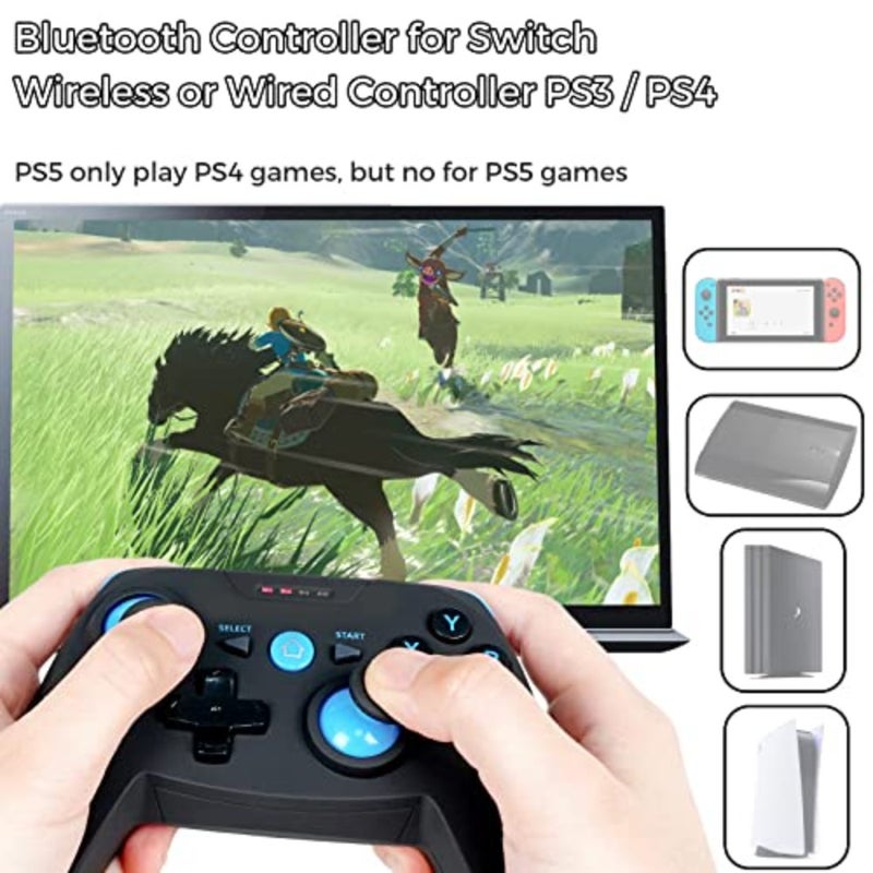 Gaming Controller, Gamepad, Bluetooth Controller for iPhone/Android/Windows/Steam Deck/ PS3and4, Xbox and DualShock Wireless Gamepad for Mobile Phone xCloud, Playstation Remote Play Gaming - Image 5