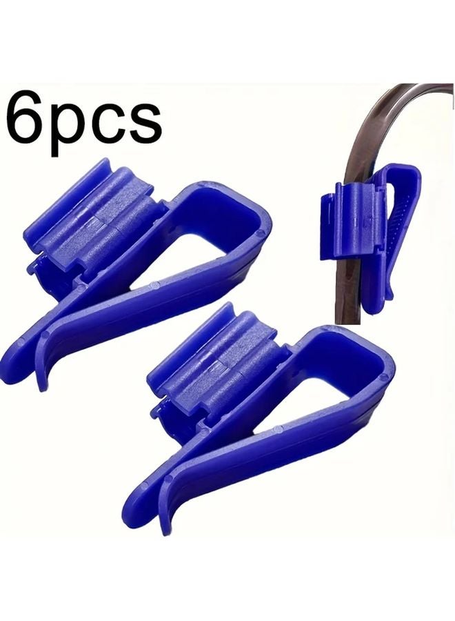 6 قطع مشابك أنابيب حوض السمك القوية من البولي كربونات مشابك خرطوم 8-16 مم تركيب بدون أدوات - Image 1