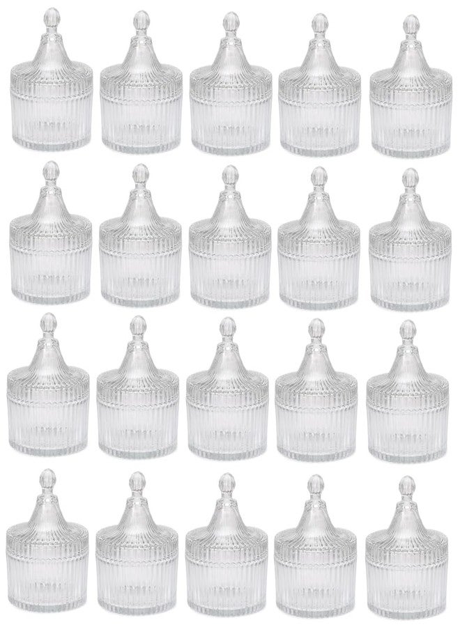 1st Time Stylish & Clear Candy Jar for Candy, Cookies, Dishes and Biscuit, Pack of 20, 300 Ml, 10 X 10 X 12 CM - Image 1