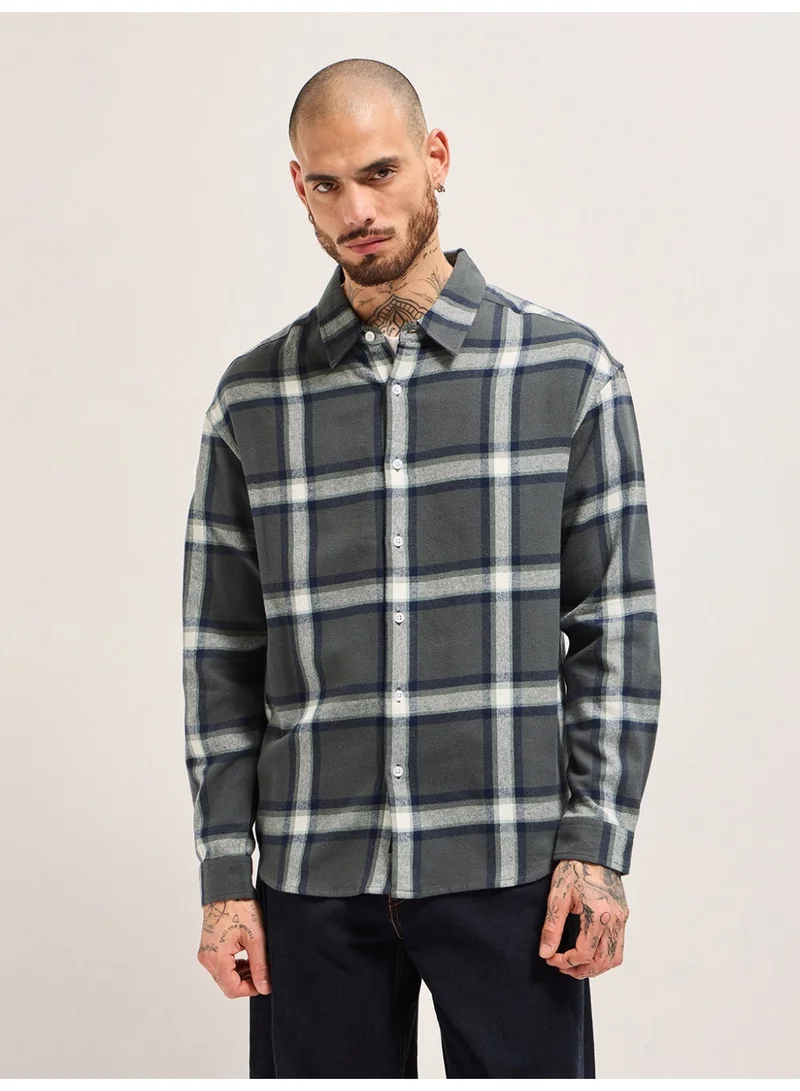 THE BEAR HOUSE  Men’s Long Sleeve Shirt – Classic, Comfortable and Stylish Essential for Work, Travel or Casual Outings for Men | Best Price UAE