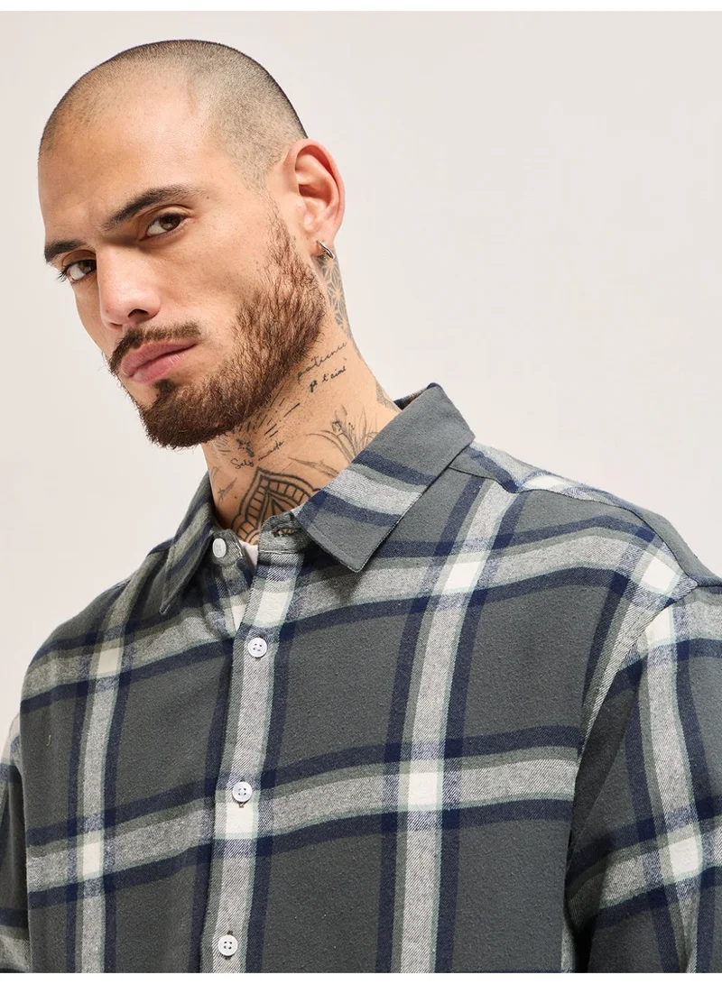 THE BEAR HOUSE  Men’s Long Sleeve Shirt – Classic, Comfortable and Stylish Essential for Work, Travel or Casual Outings for Men | Best Price UAE